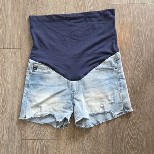 Pinkblush Maternity Blue Denim Shorts
